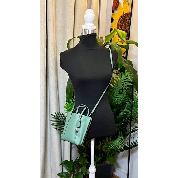 ✺✺ AUTHENTIC TORY BURCH Green Small Perry Handbag/Crossbody  ✺✺ - Picture 10 of 11